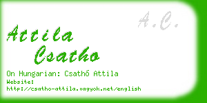 attila csatho business card
